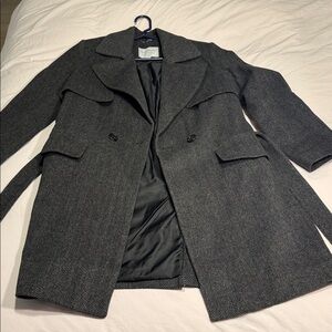 Lucky Brand Wool Blend Trench Coat size M Petite
